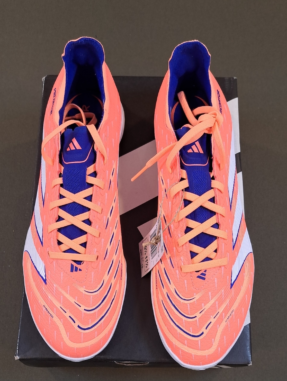 adidas Predator League TF Soccer  - Color: Coral/White/Orange - Size: Men 10.5 - Picture 3 of 11